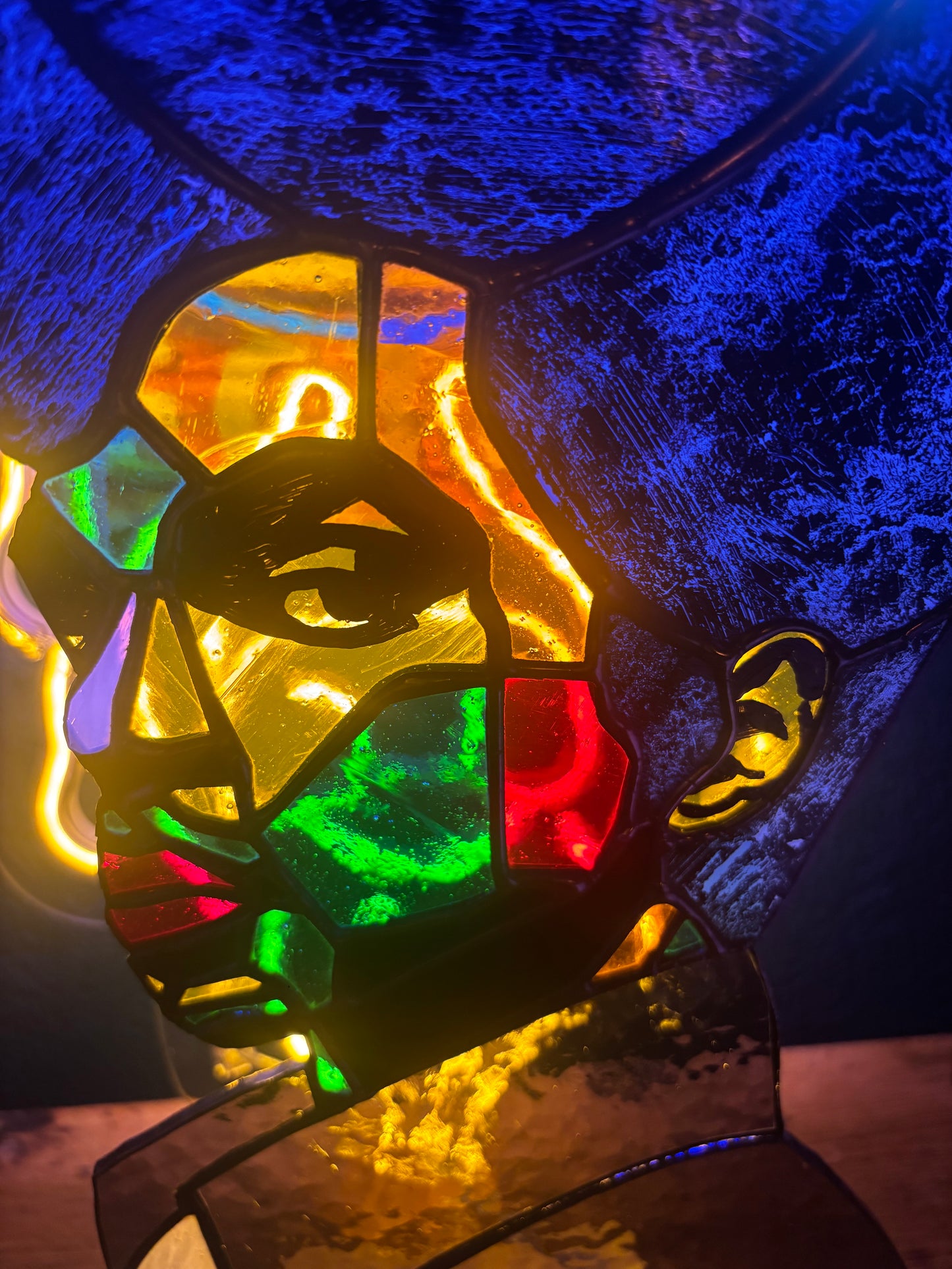 Prince Pop Art Stained Glass Suncatcher