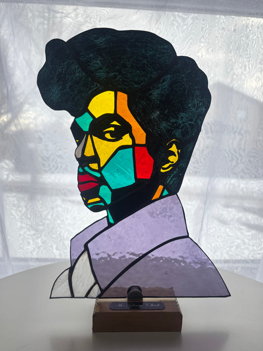 Prince Pop Art Stained Glass Suncatcher