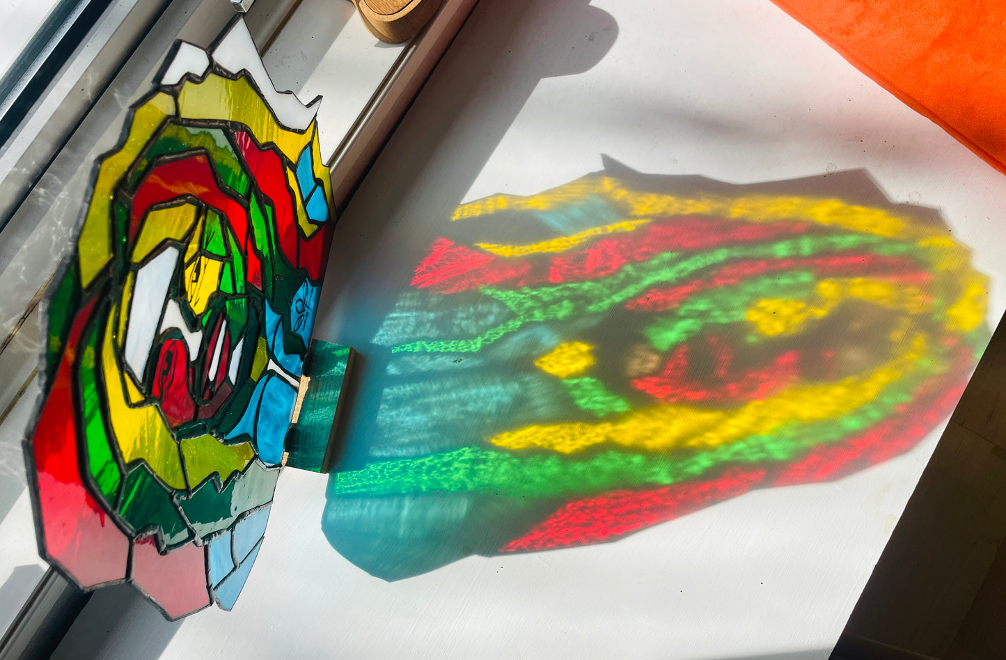 Bob Marley Pop Art Stained Glass Suncatcher