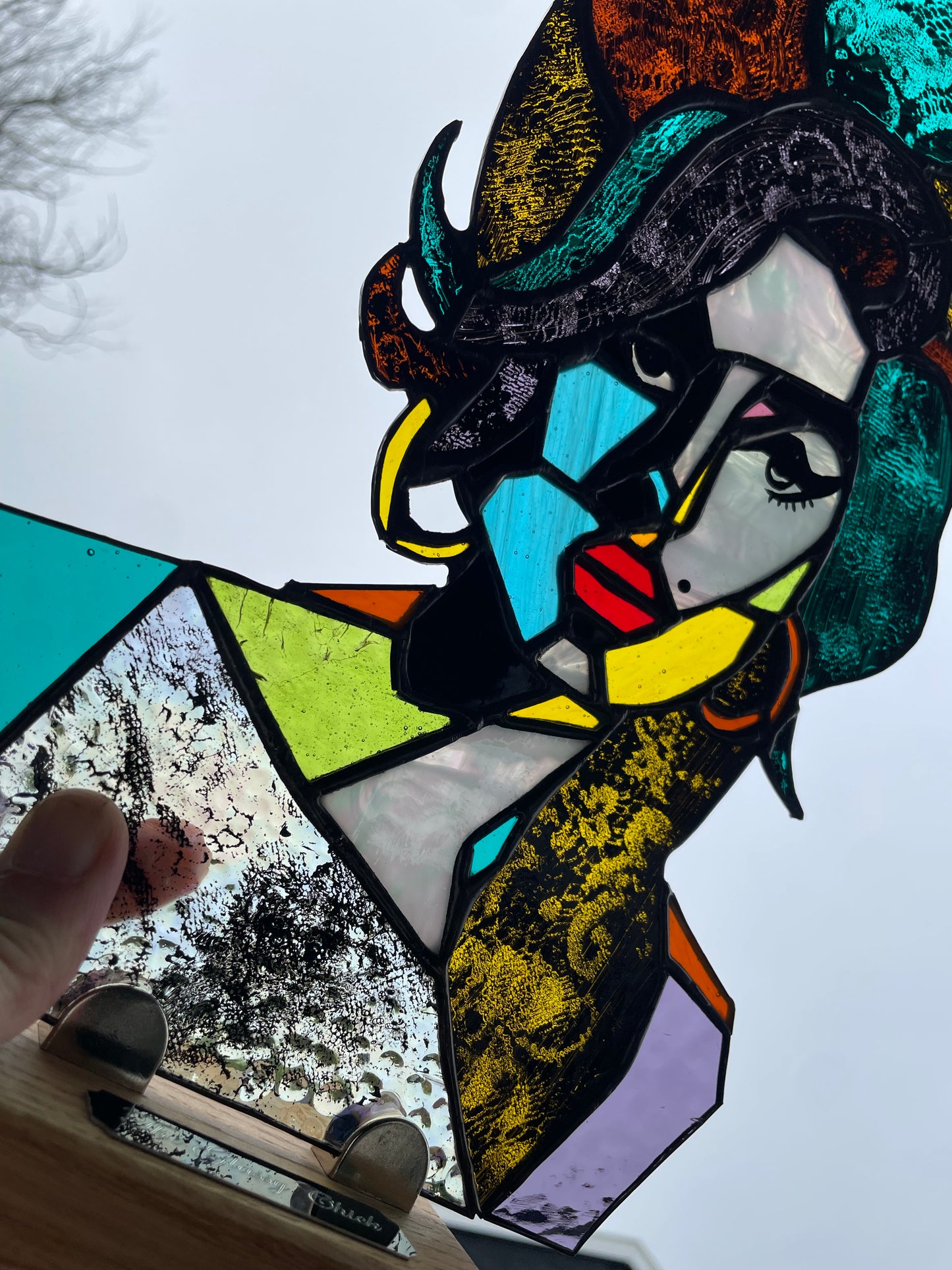 Amy Winehouse Stained Glass Suncatcher